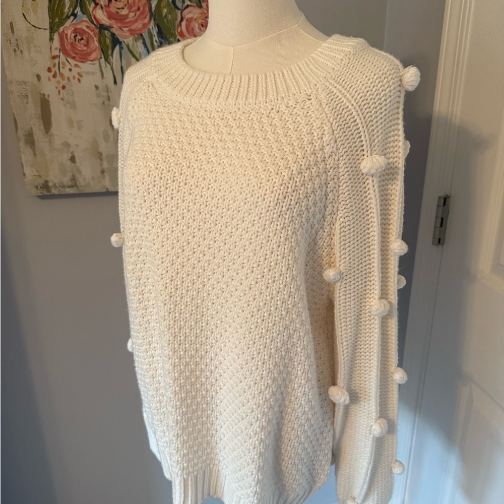 Cozy Knit Pom-Pom Sweater - Size M